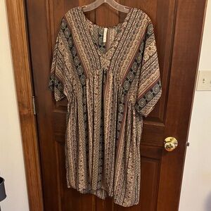MTS Multicolor Bohemian Tunic Top